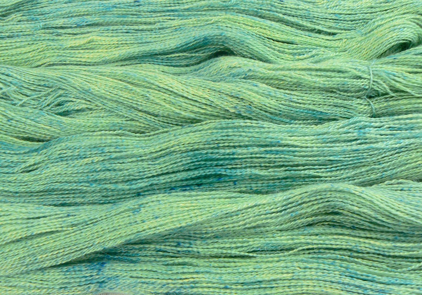 Speckled Mint, Baby Alpaca Silk Cashmere Lace