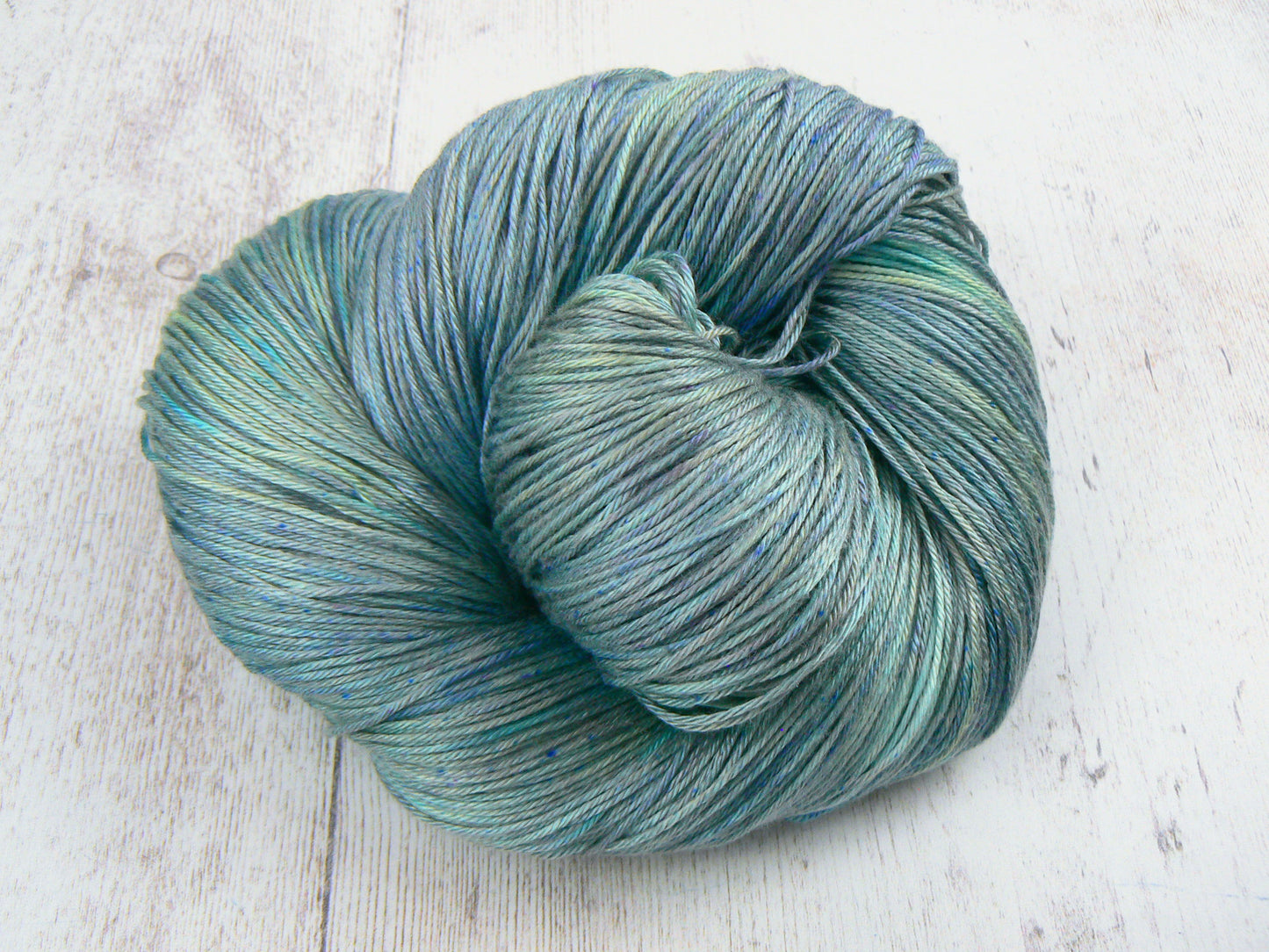 Heathered Greens, Mulberry Silk 4-ply (SIS)