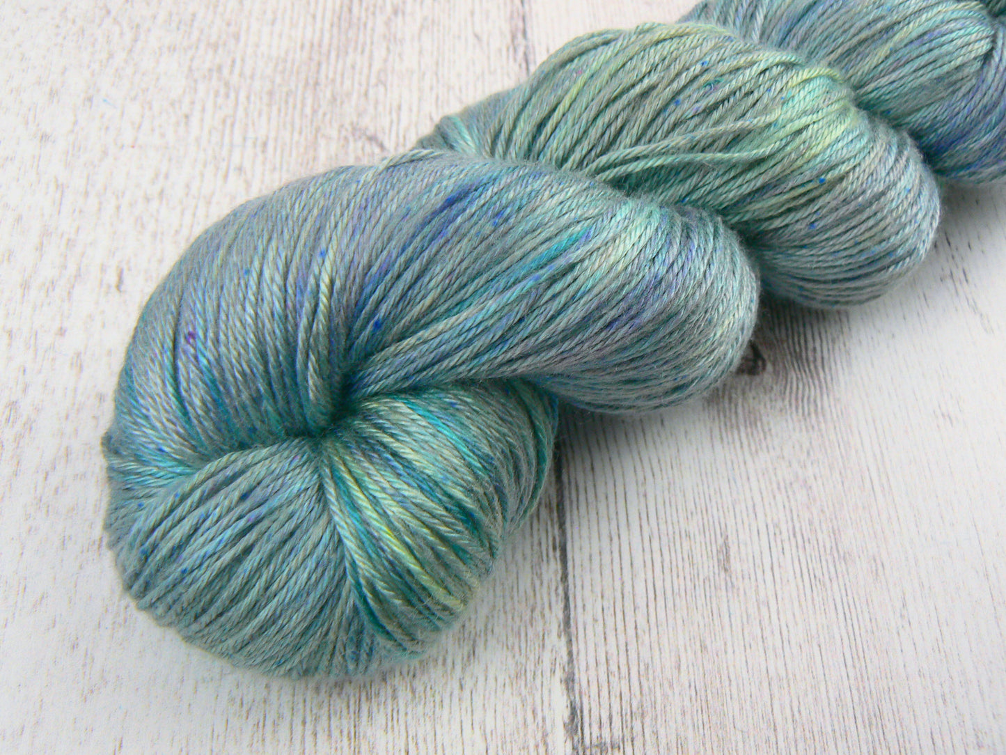Heathered Greens, Mulberry Silk 4-ply (SIS)
