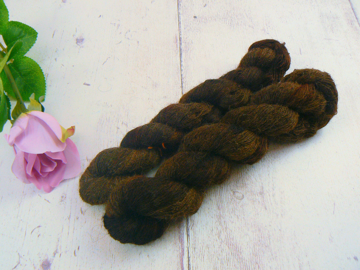 Burnt Chocolate Brownie, Shetland Cobweb Lace