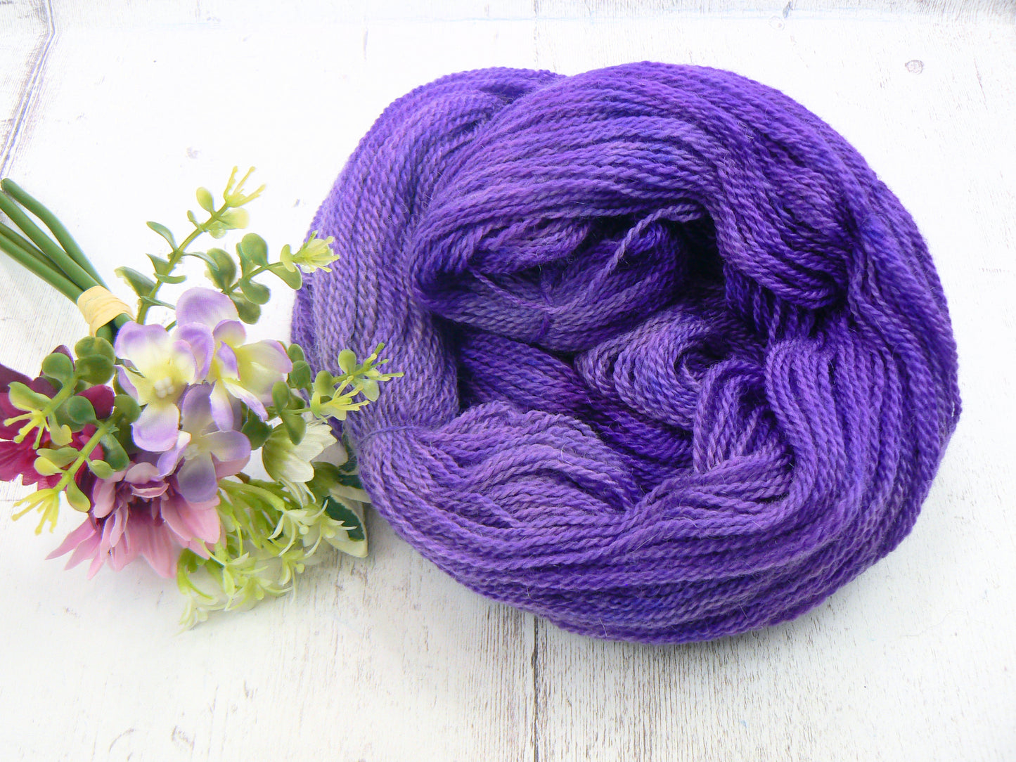 Perpetually Purple, Blue Faced Leicester Mohair 4-ply (MFS)
