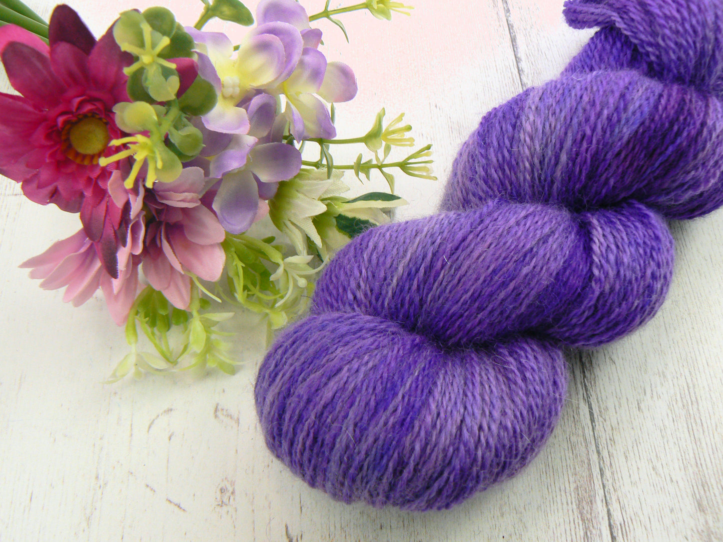 Perpetually Purple, Blue Faced Leicester Mohair 4-ply (MFS)
