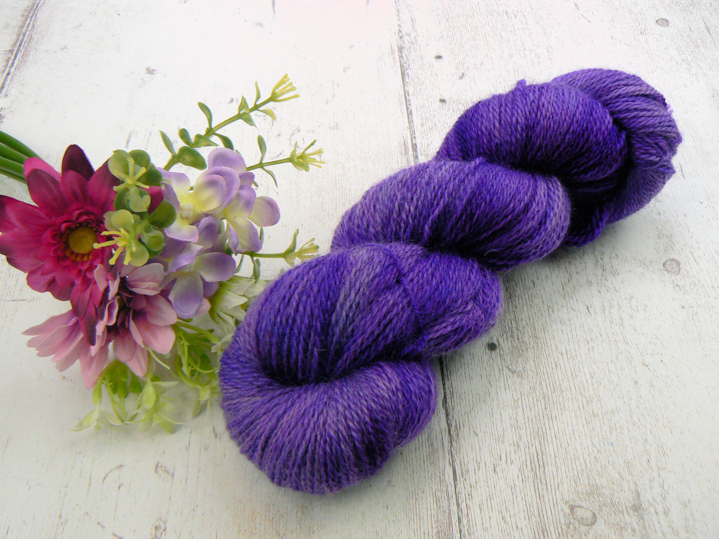 Perpetually Purple, Blue Faced Leicester Mohair 4-ply (MFS)