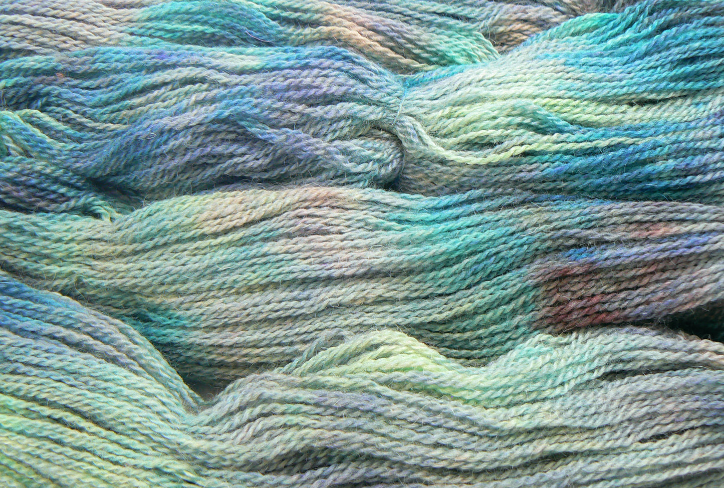 Heathered Greens, Blue Faced Leicester Mohair 4-ply (MFS)