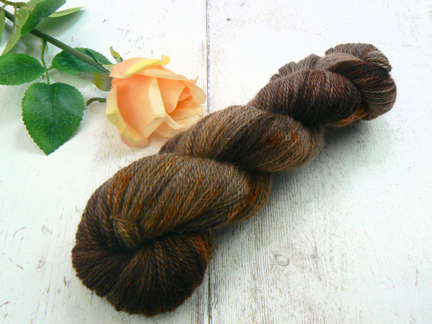Burnt Chocolate Brownie, Blue Faced Leicester Mohair 4-ply (MFS)