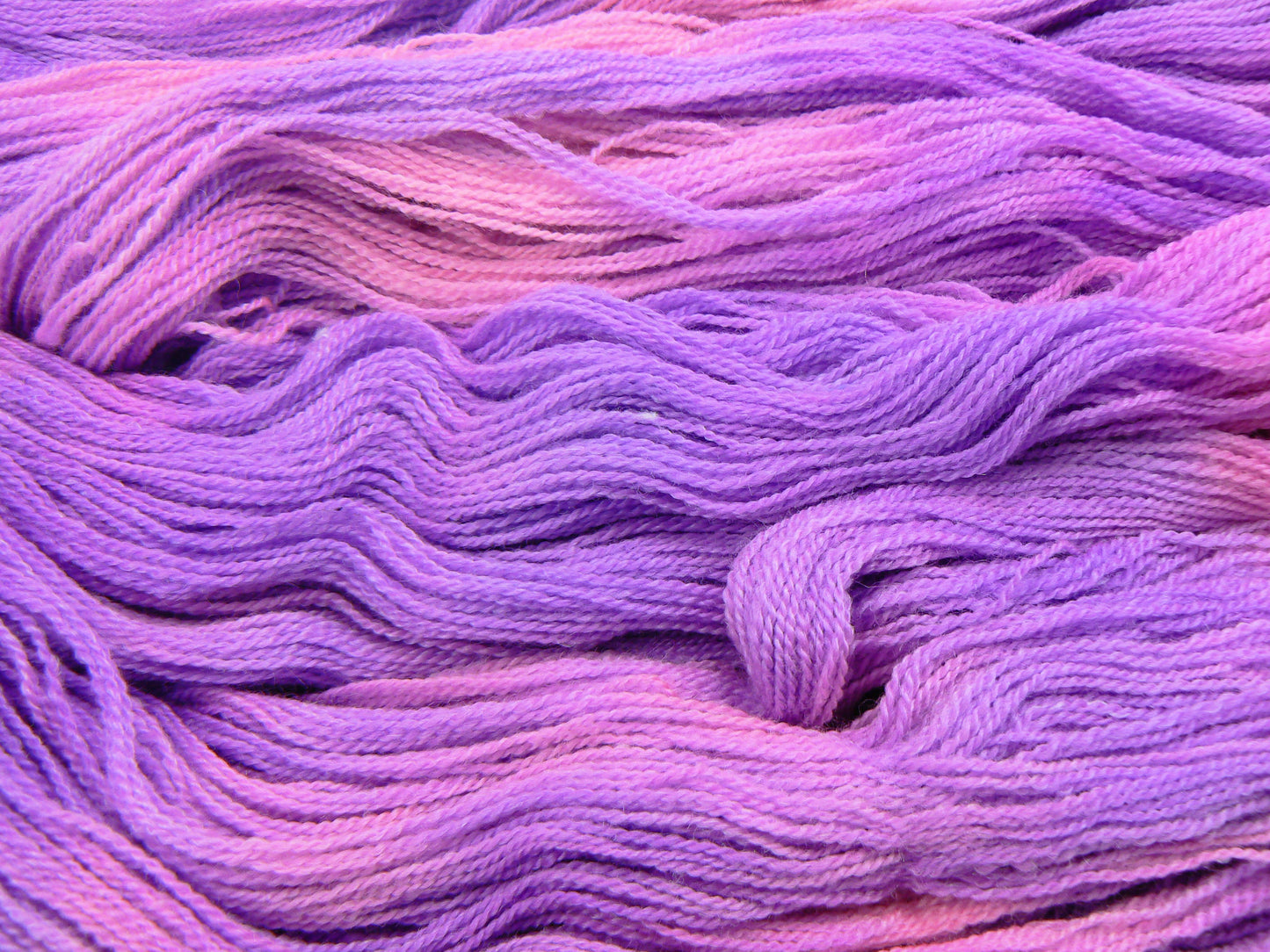 Lavender Brights, Merino, Cashmere and Rose Lace