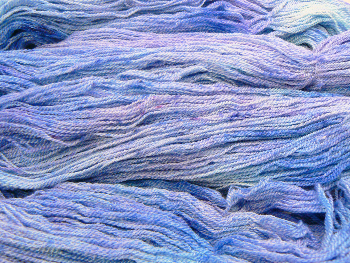 Iris Under a Summer Sky, Merino, Cashmere and Rose Lace