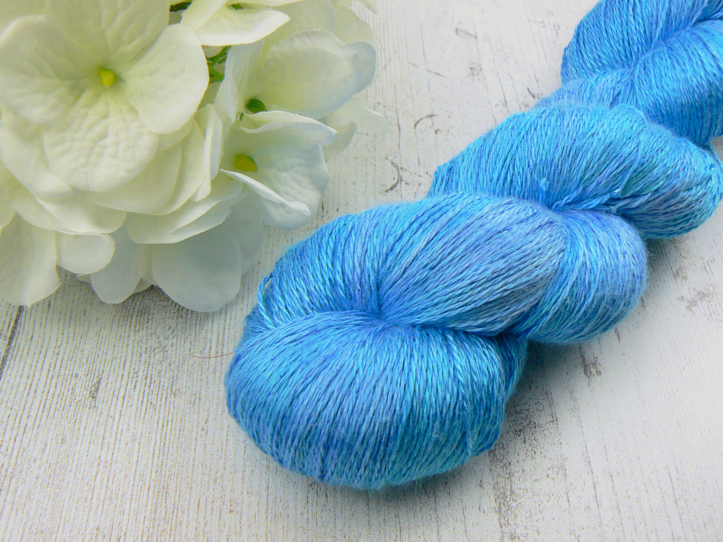 Riviera Sky, Mulberry Silk Lace