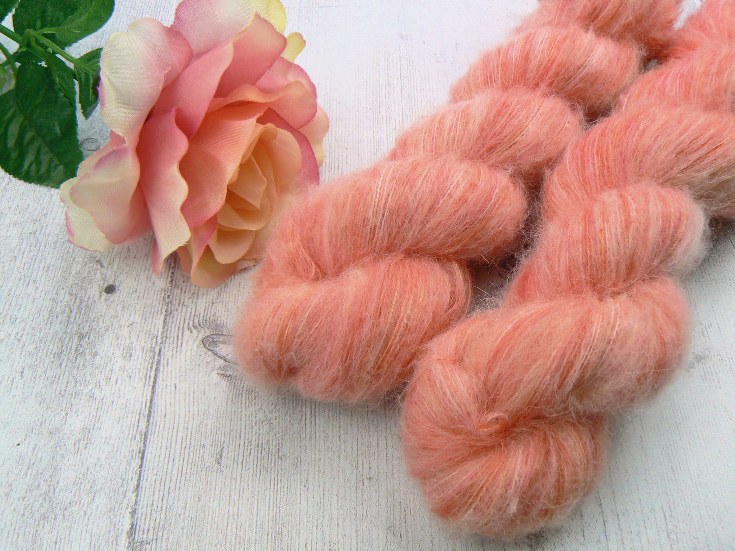 Pretty Flamingo, Suri Alpaca Silk Cloud Lace