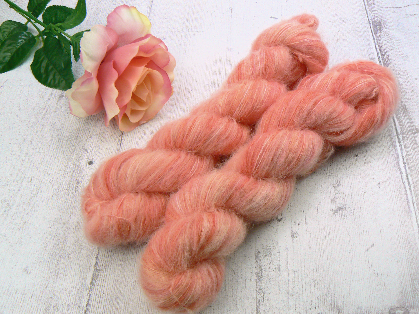 Pretty Flamingo, Suri Alpaca Silk Cloud Lace