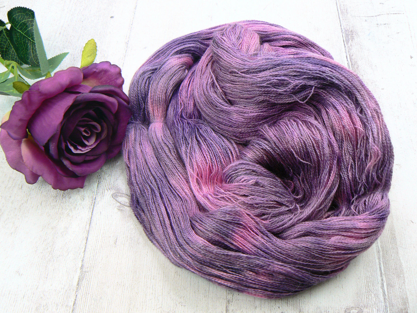 Morticia's Rose Garden, Alpaca Silk Cashmere Fine Lace