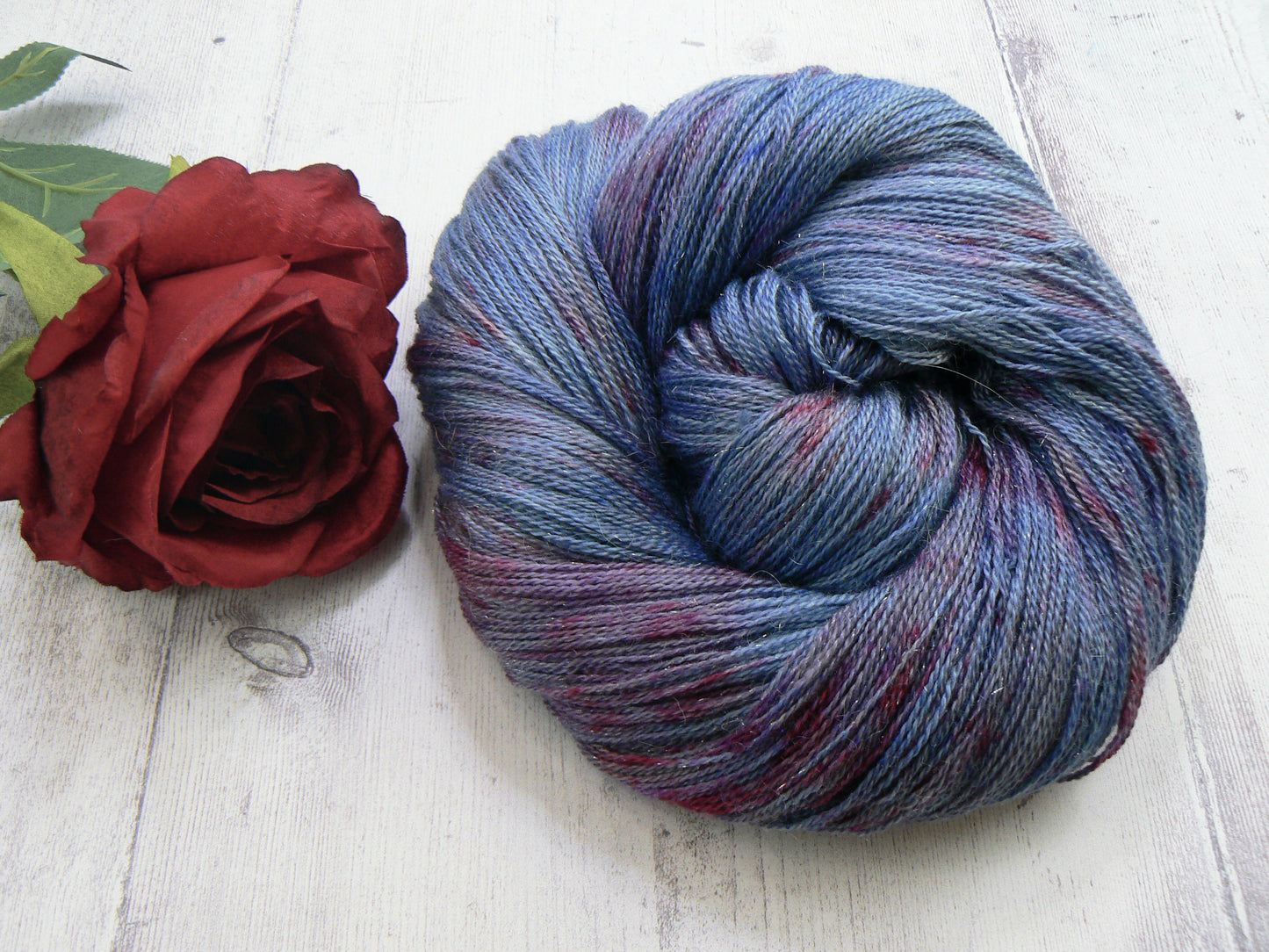 When North Winds Blow, Alpaca Silk Cashmere Sparkle Lace