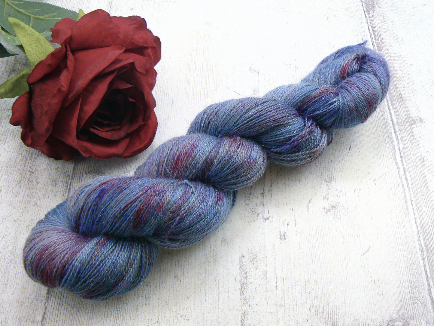 When North Winds Blow, Alpaca Silk Cashmere Sparkle Lace