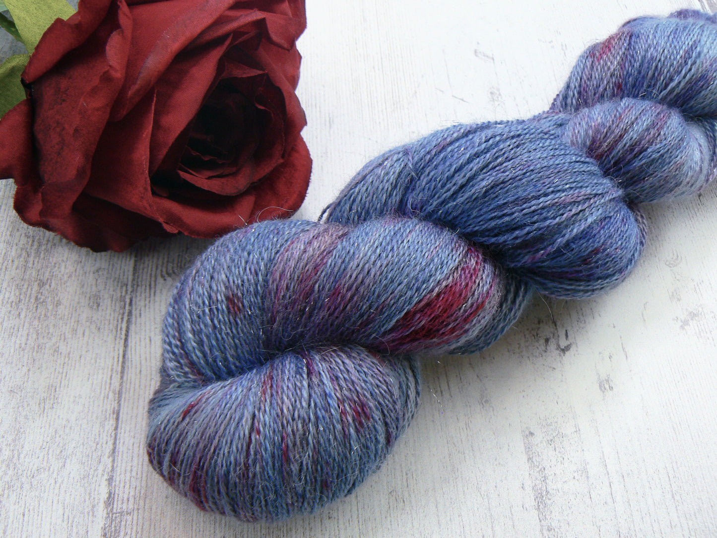When North Winds Blow, Alpaca Silk Cashmere Sparkle Lace