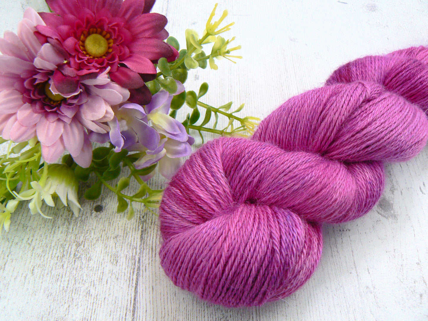 Magenta Orchid, Baby Alpaca Silk 4-ply