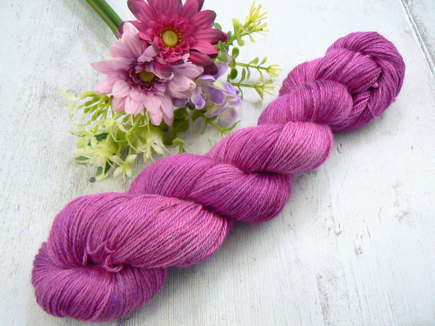 Magenta Orchid, Baby Alpaca Silk 4-ply