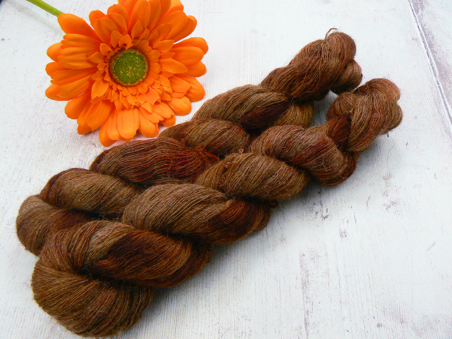 Brown Sugar Toffee, Shetland Cobweb Lace