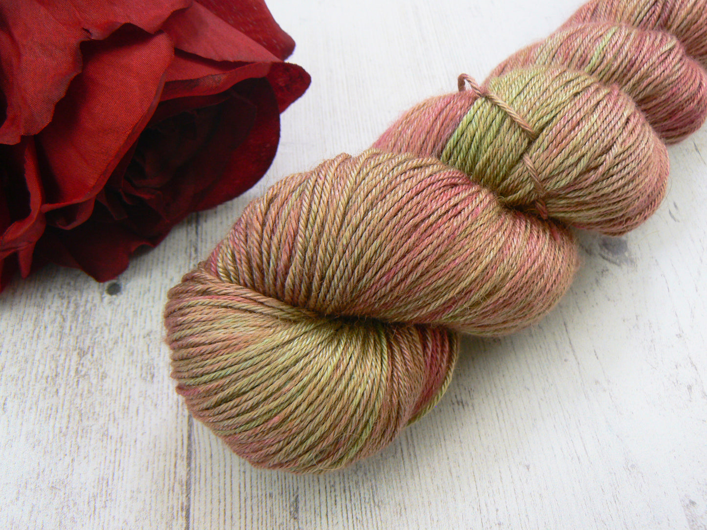 Red Squirrels in the Woods, Baby Camel Silk 4-ply