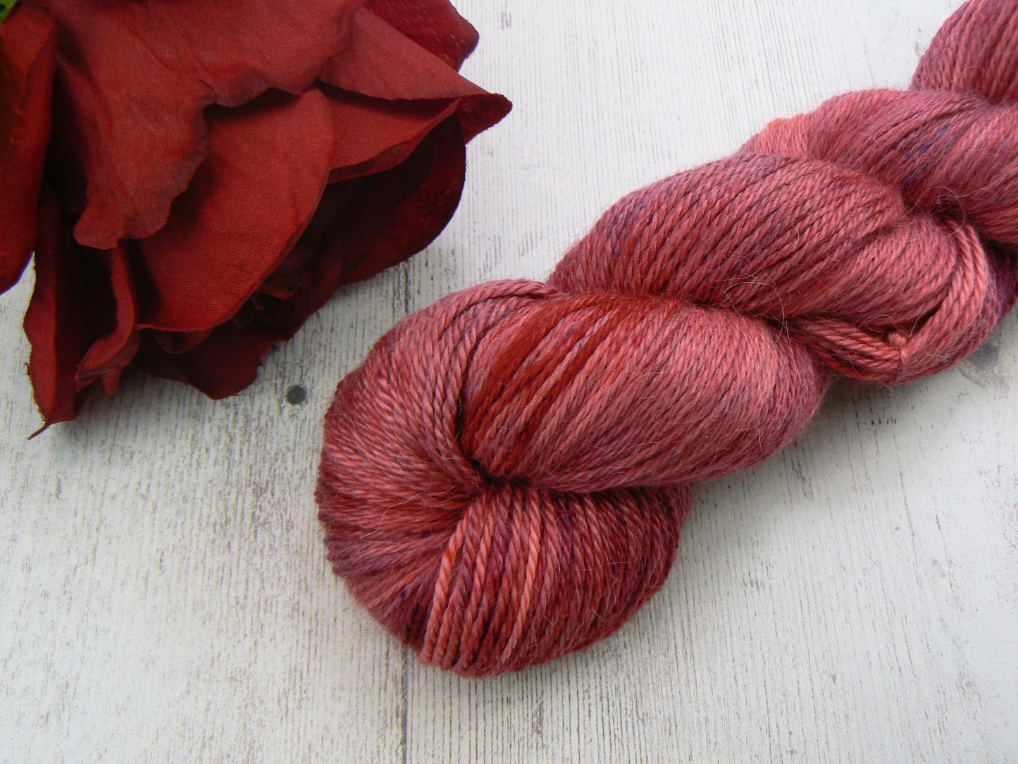 Rose in Clover, Baby Alpaca Silk 4-ply