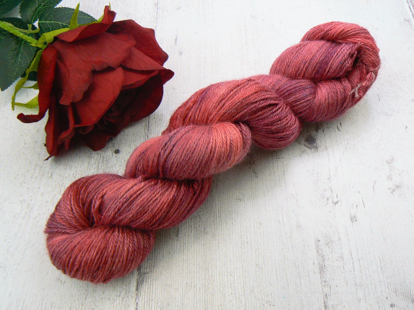 Rose in Clover, Baby Alpaca Silk 4-ply