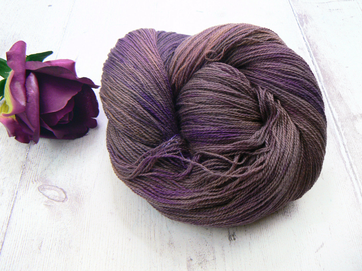 Blueberry Thrill, Merino Cashmere Silk Fine Lace