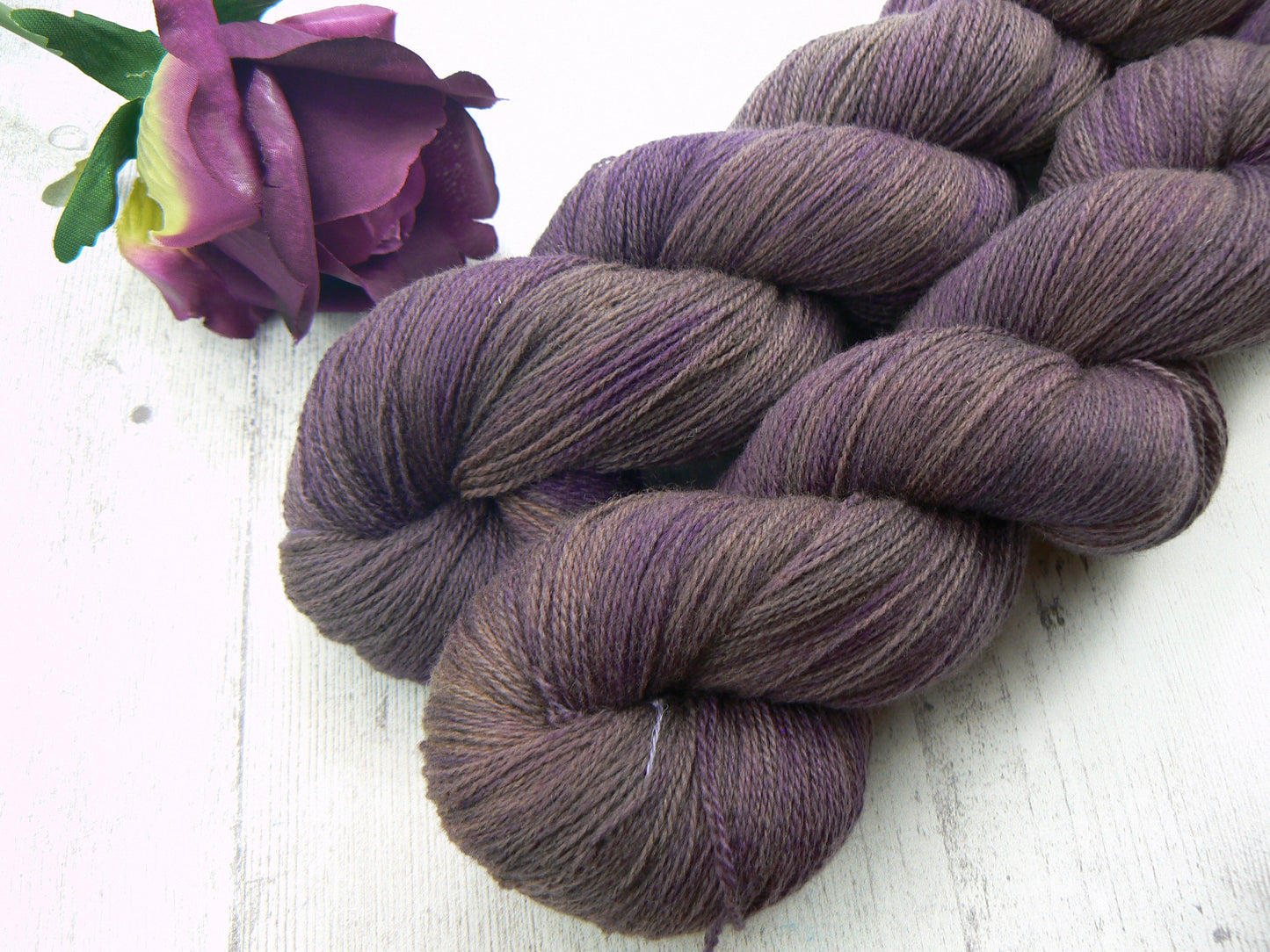 Blueberry Thrill, Merino Cashmere Silk Fine Lace