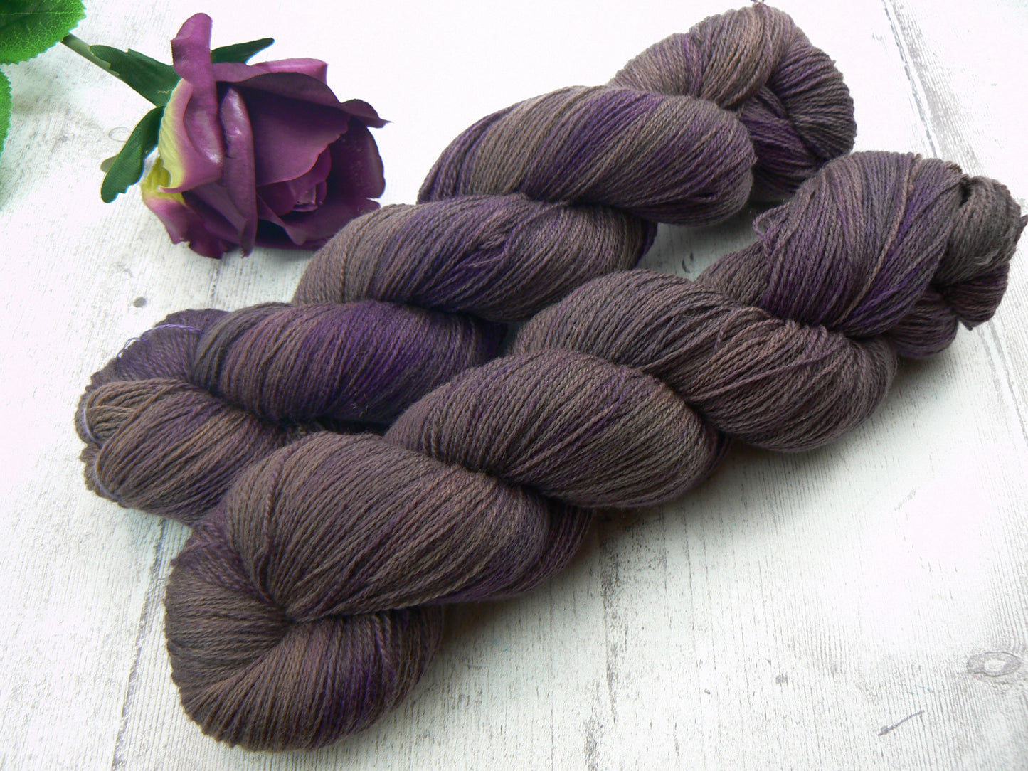 Blueberry Thrill, Merino Cashmere Silk Fine Lace