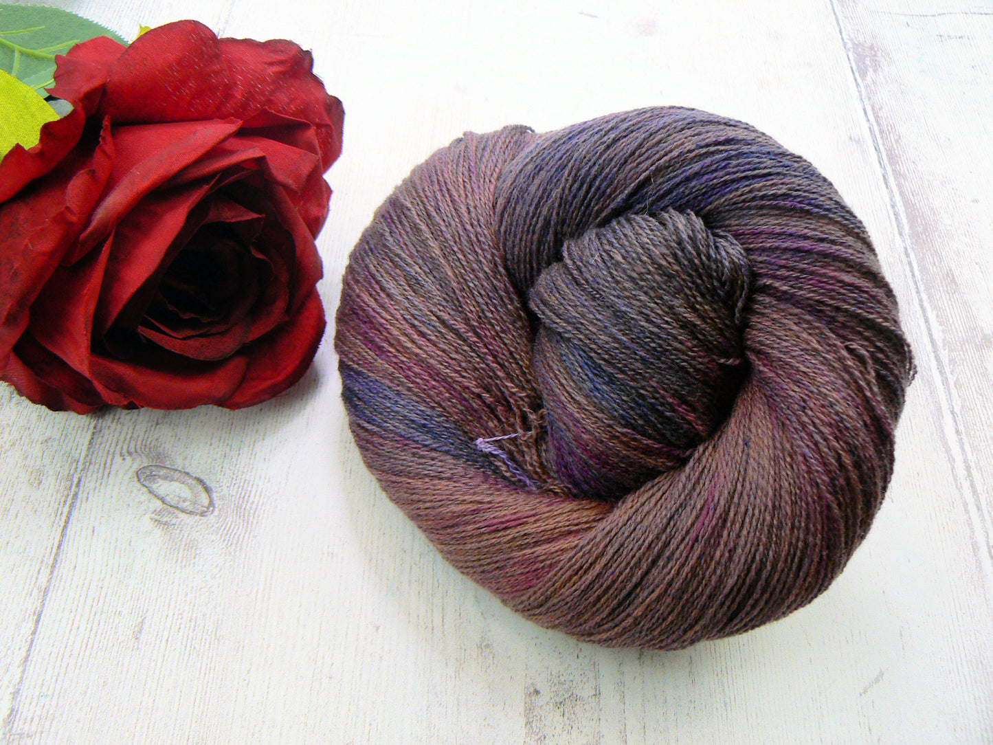 Orchid Deep, Merino Cashmere Silk Fine Lace
