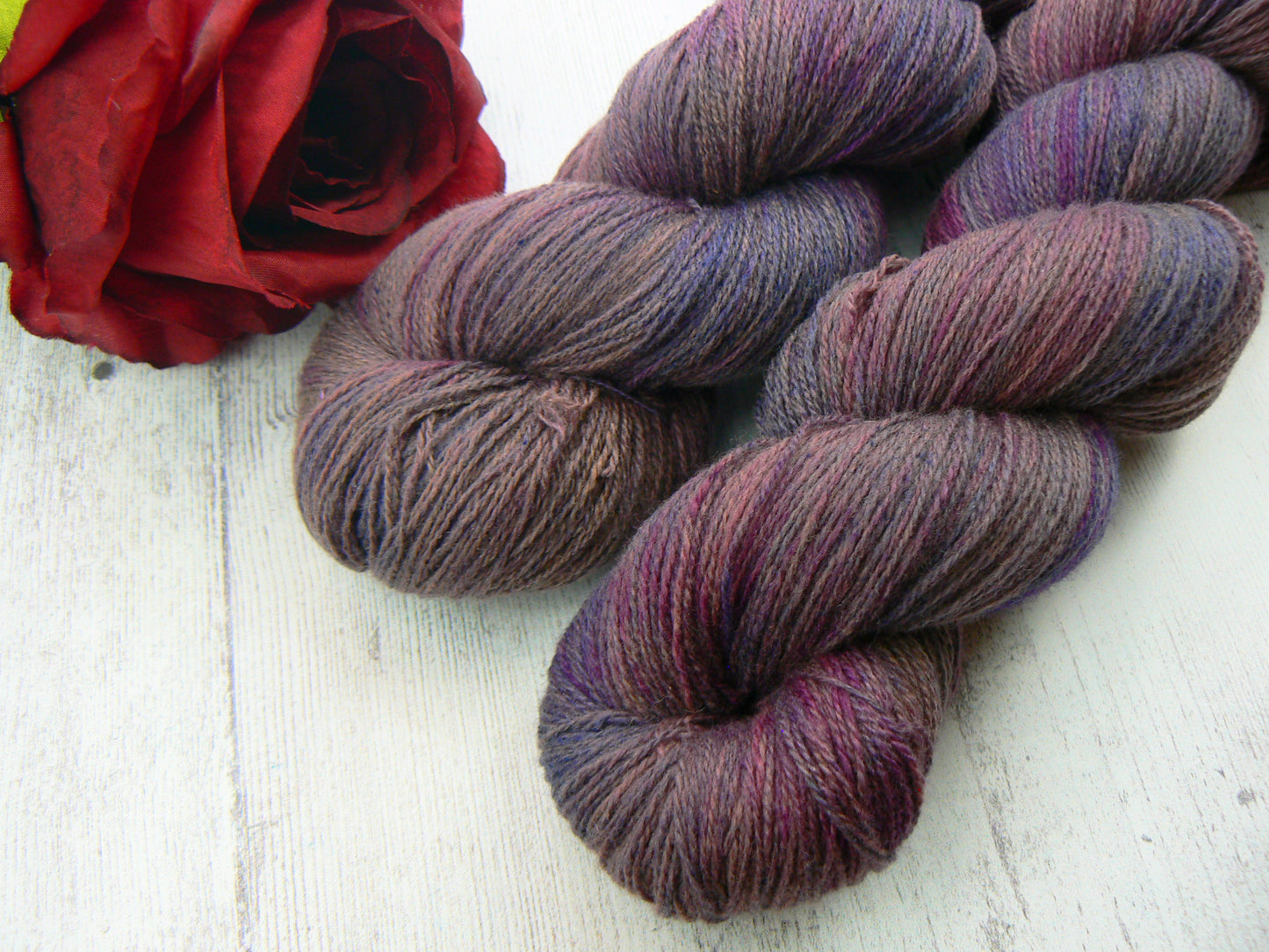 Orchid Deep, Merino Cashmere Silk Fine Lace