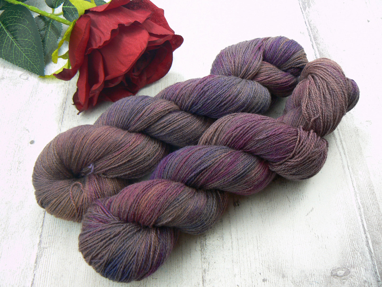 Orchid Deep, Merino Cashmere Silk Fine Lace