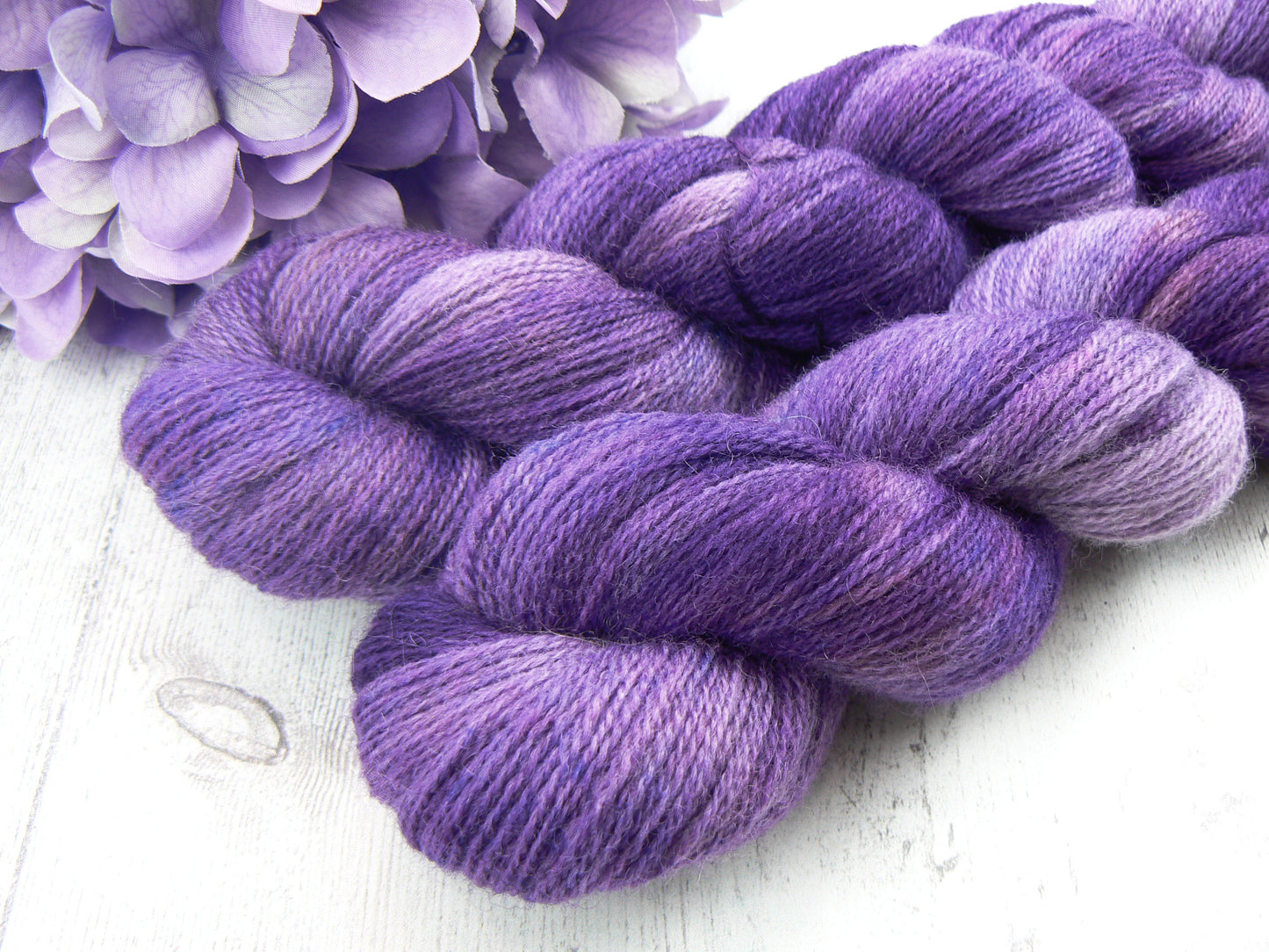 Purple Starlight, Falklands Cormo Wool Lace