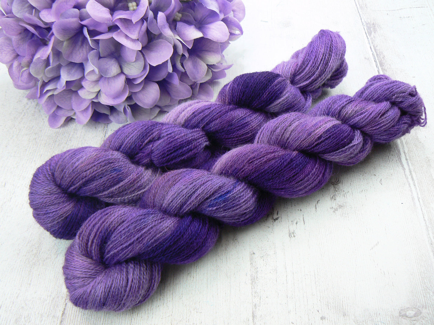 Purple Starlight, Falklands Cormo Wool Lace