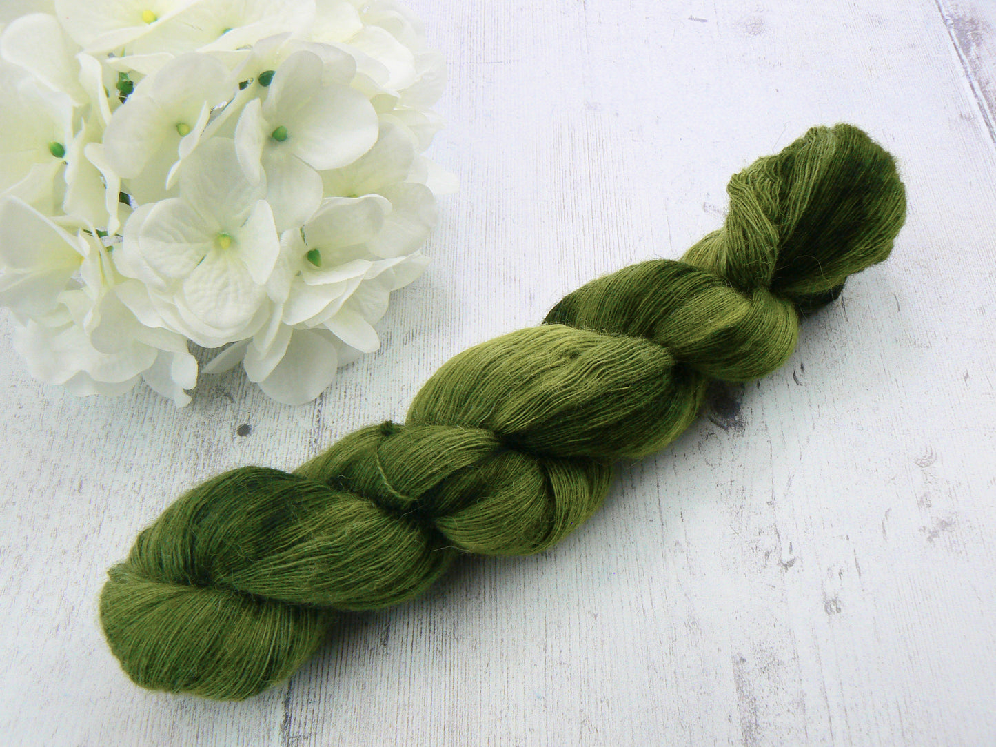 Rich Moss Green, Shetland Cobweb Lace