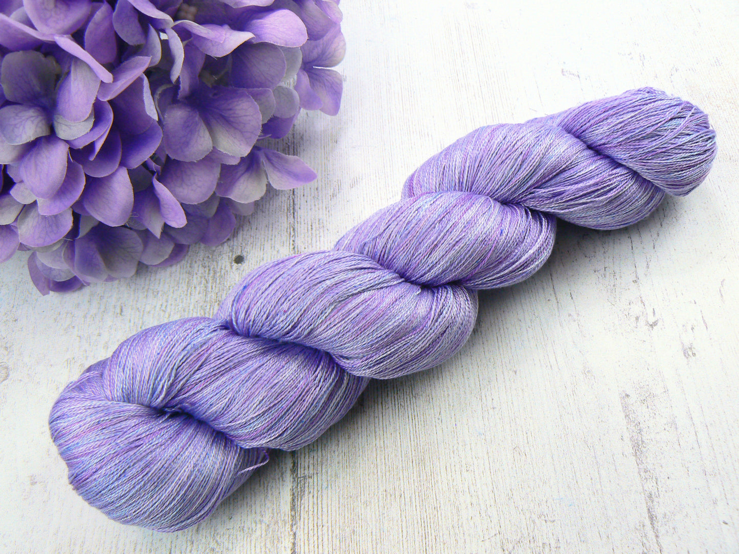 NEW COLOURWAY: Lavender Fizz, Fine Spun Silk Lace