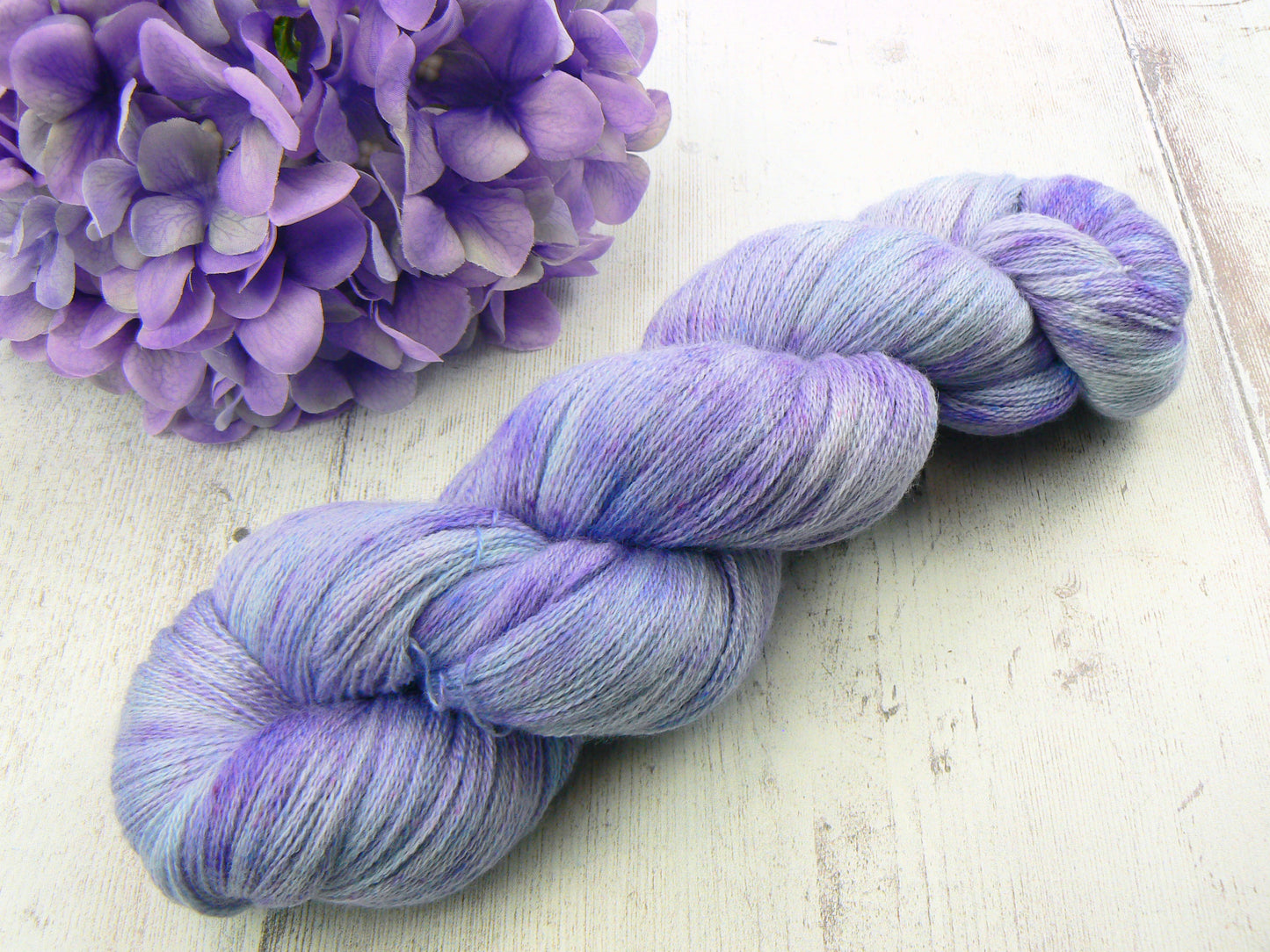 Lilac Shimmer, Merino Silk Fine Lace
