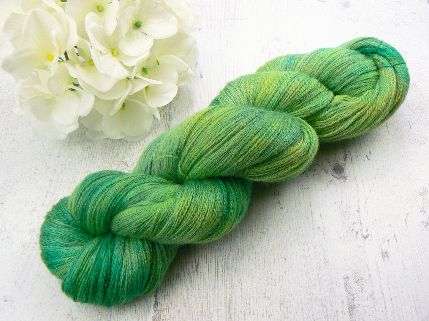 Autumn Green, Merino Silk Fine Lace