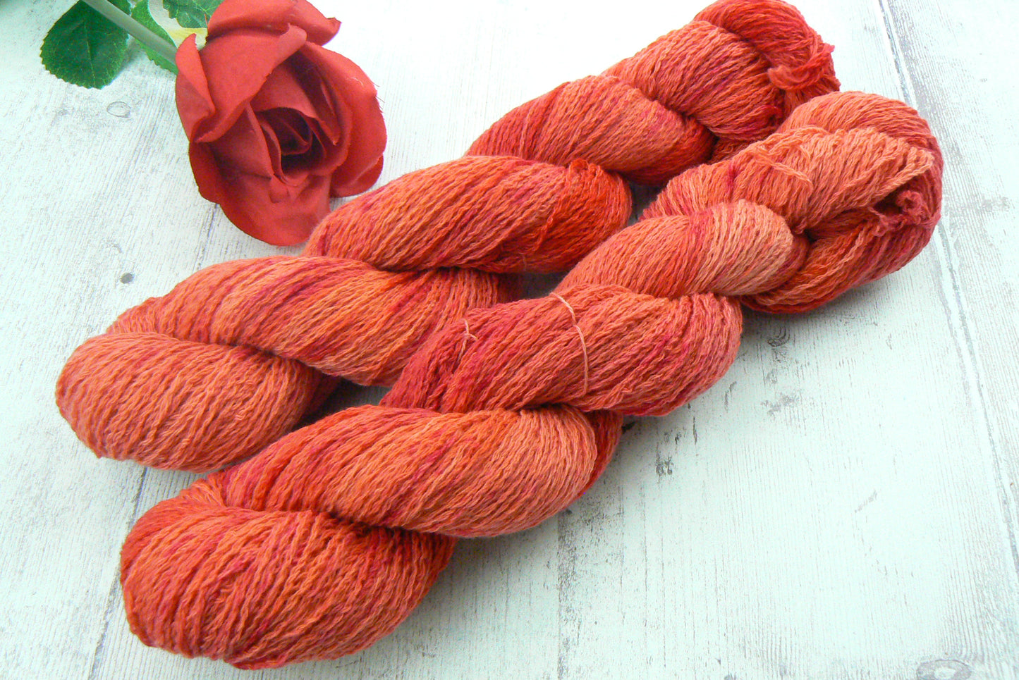 Red Poppies, Cashmere Fine 4-ply