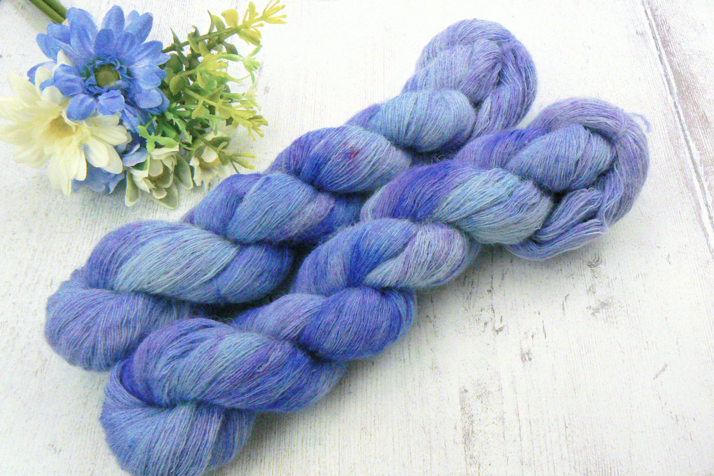 Blue Shimmer, Shetland Cobweb Lace