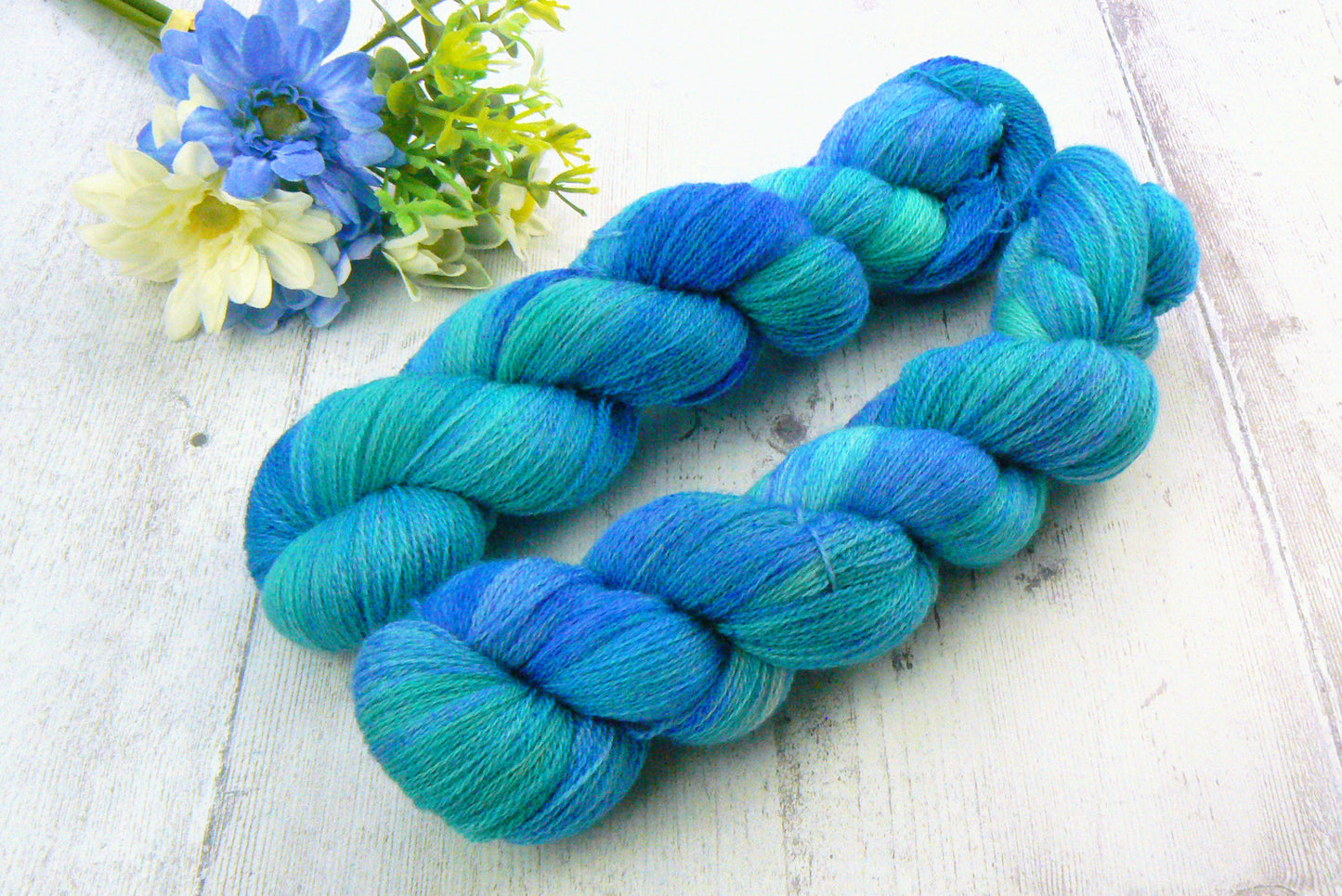 Pale Kingfisher, Merino Fine Lace