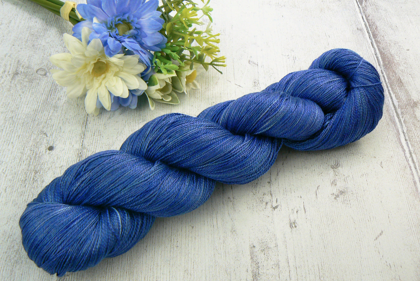 NEW COLOURWAY: Deep Blue Sea, Spun Silk Lace