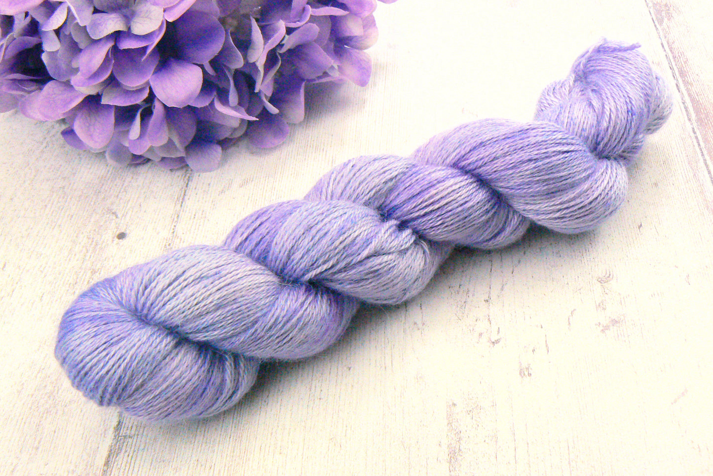 NEW COLOURWAY: Perfectly Periwinkle, Baby Alpaca Silk 4-ply