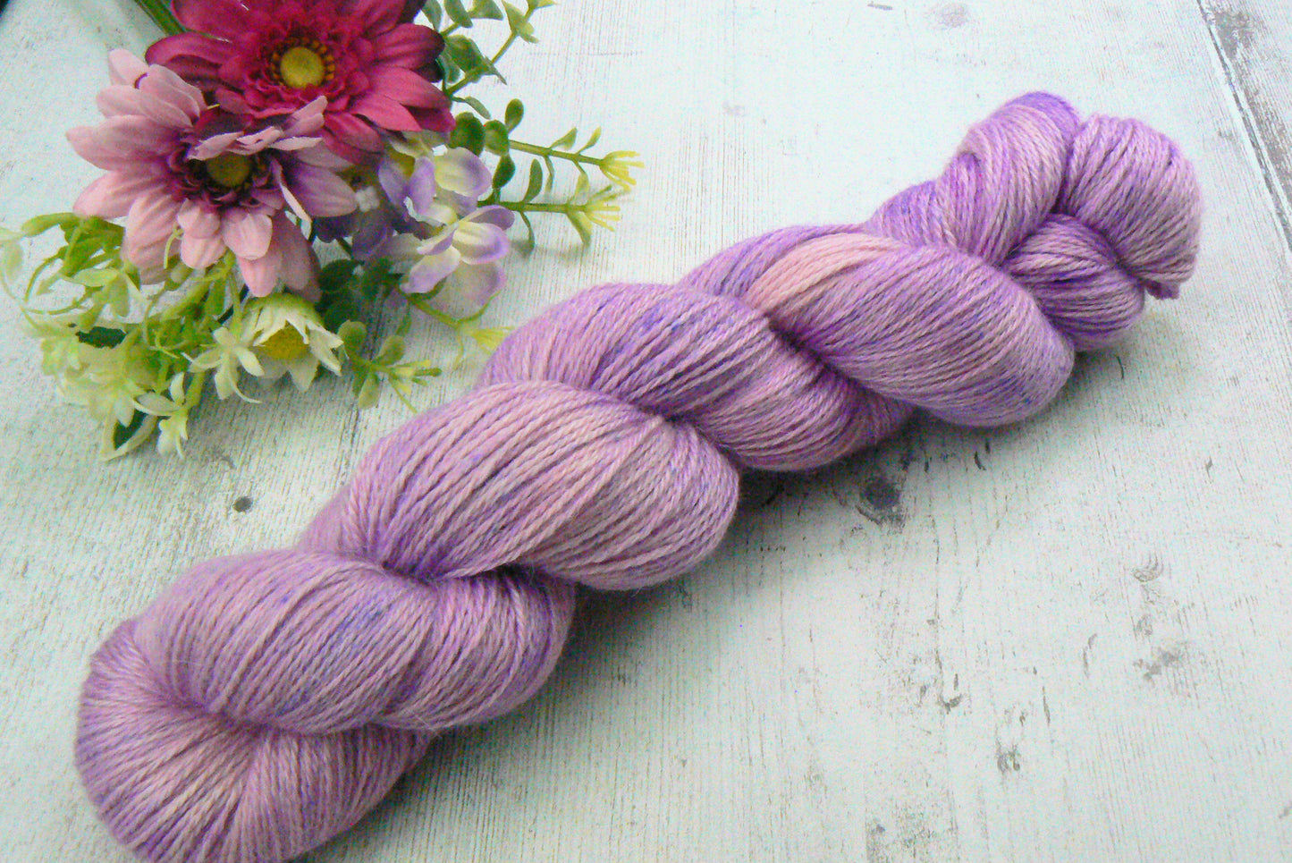 NEW COLOURWAY: Peony in the Pink, Baby Alpaca Silk 4-ply