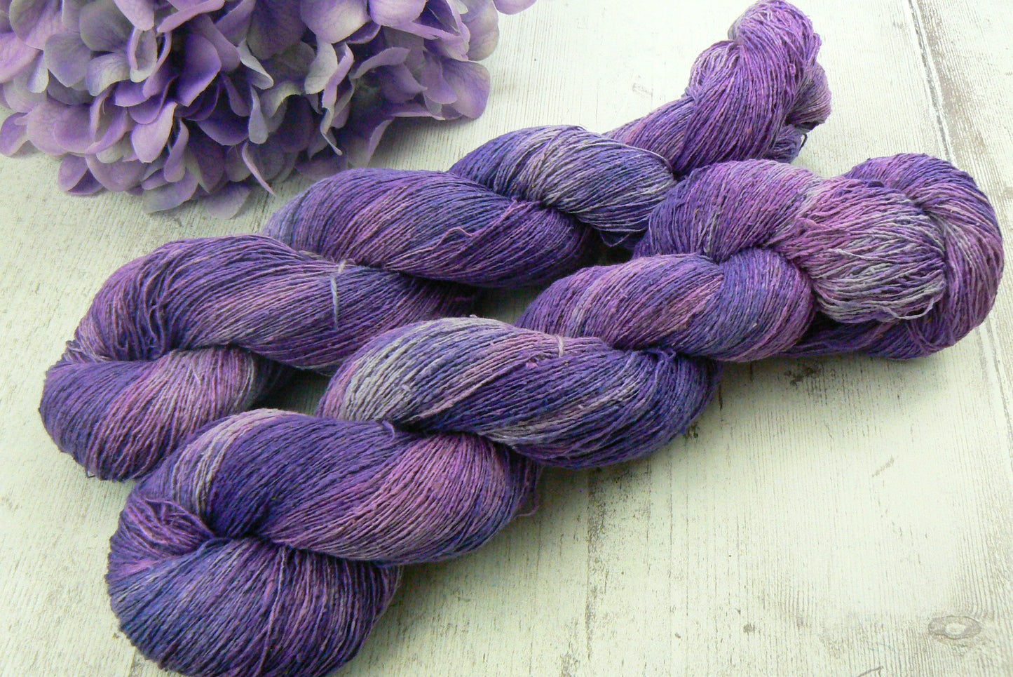 Deep Purple Dahlia, Rough Silk Lace