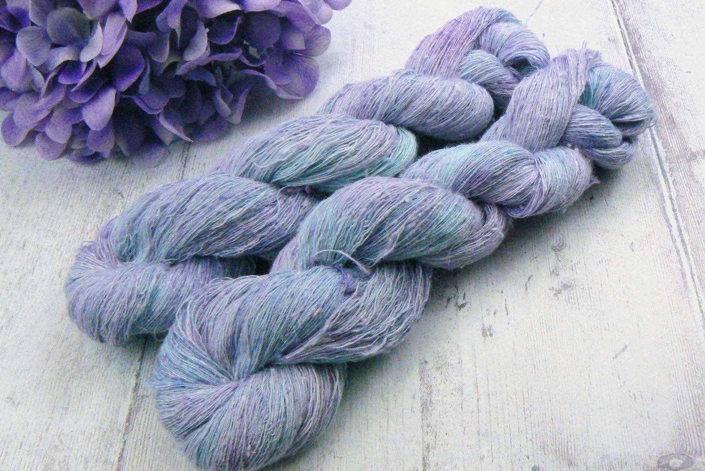 Summer Garden, Linen Viscose Silk Cobweb Lace