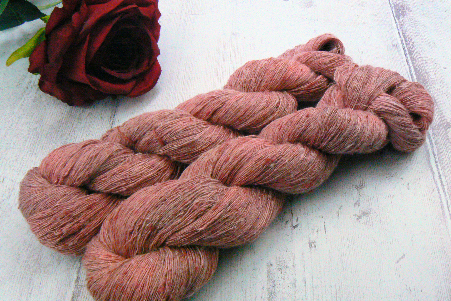 Maple Maelstrom, Linen Viscose Silk Cobweb Lace
