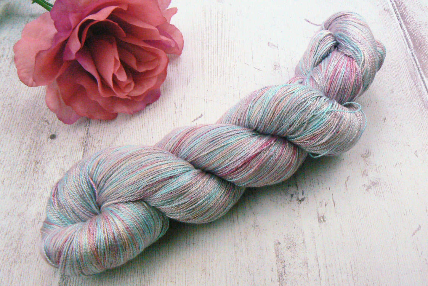 Frosted Petals, Spun Silk Lace
