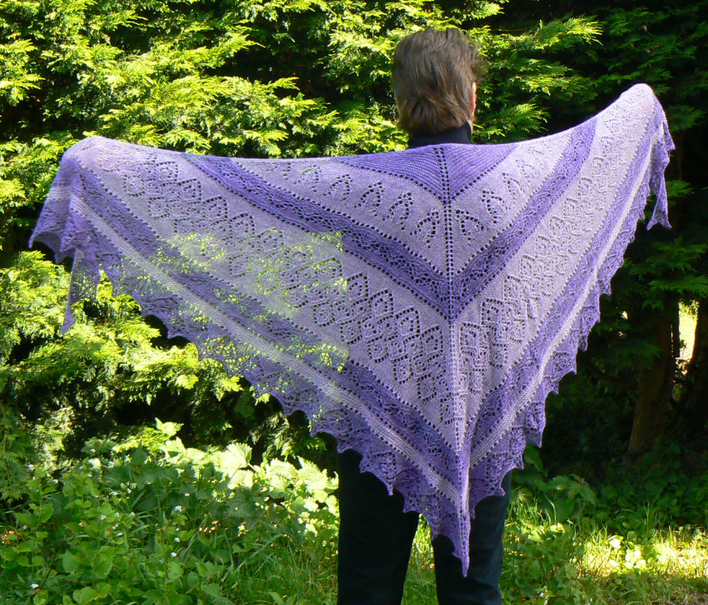 Ulyana Shawl Pattern - 4-ply Version