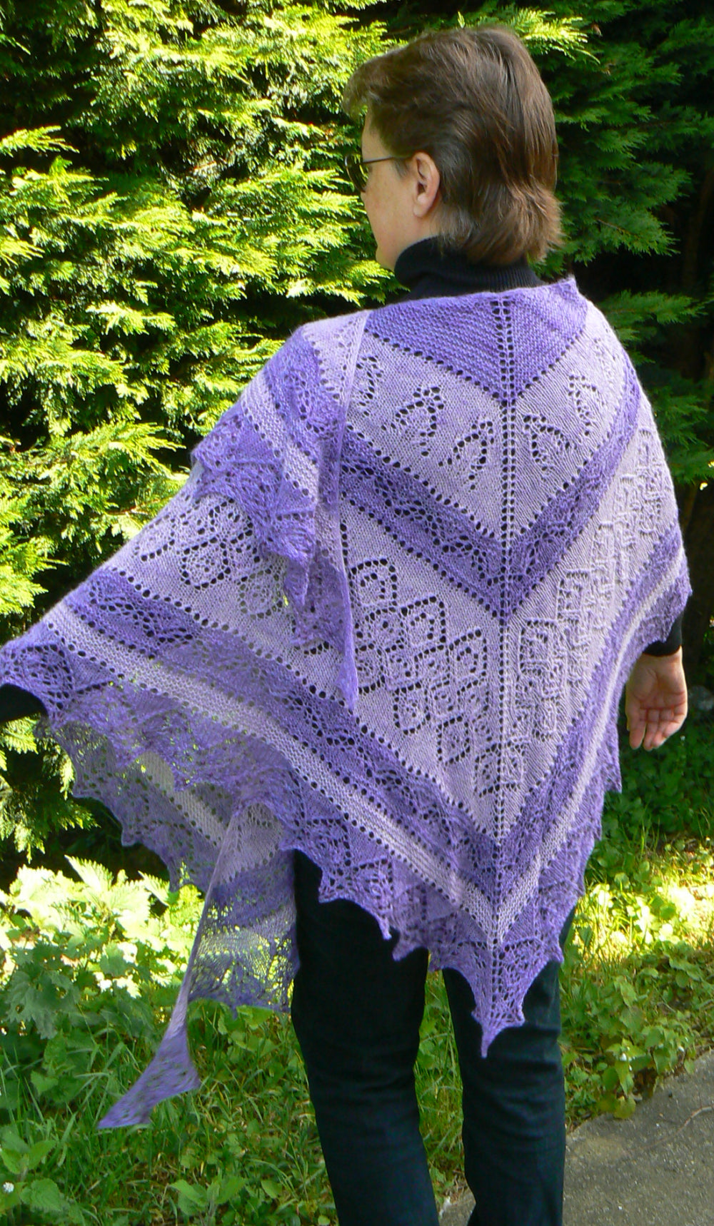Ulyana Shawl Pattern - 4-ply Version