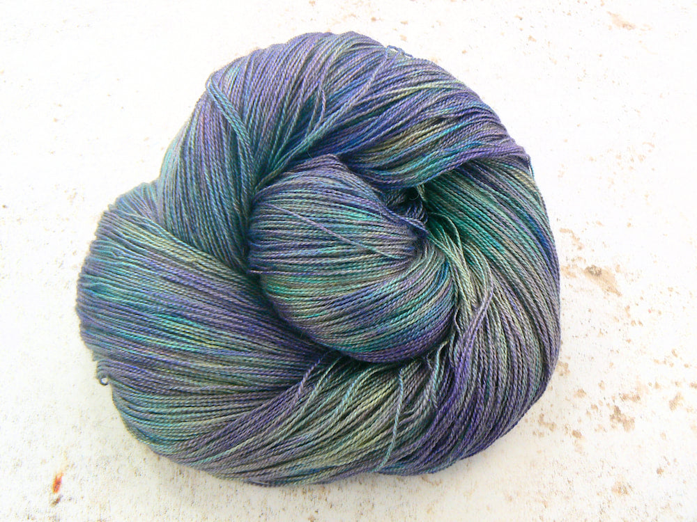 Deep Lavender Sky, Baby Camel Silk Lace (BCL)