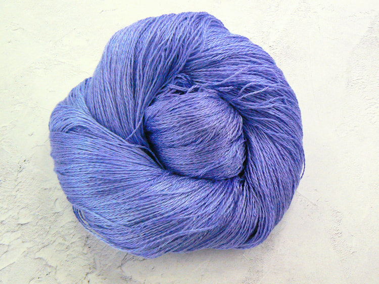 Blue Iris, Mulberry Silk Lace